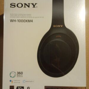 SONY headphones WH -1000XM4/BM, BLACK -NEW